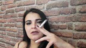 Sexy smoking during deep asslicking by two babes