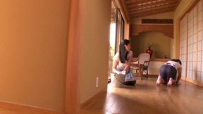 Oriental MILF &amp; Daugther-in-Law in Cuckolding Threesome with Kana Ohori's Big Tits and Hairy Pussy