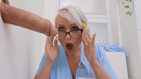 ”The sexy Nurse Angel Wicky Gets A Glory Hole Butt Fuck”