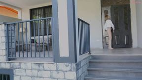 slutty 19-year-old blonde takes deep anal from huge-dicked guy