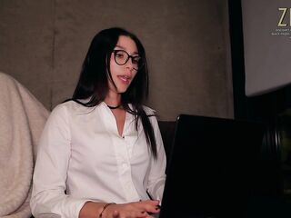 Psychologist Miss Ary gives hardcore sex therapy with ZELEX doll - POV