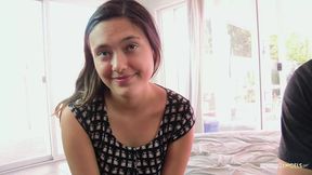 A beautiful couple gets horny and sneaks over to bang hardcore in their friends house