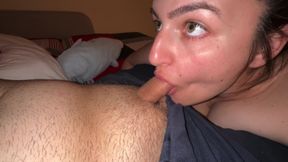 I suck this dick so deep and I enjoy it because I cheat him , so what !?