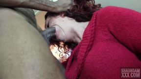 I put the bulge in her throat