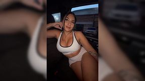 Sporty Latina Teen's Gym Encounter: POV Passion in His Car