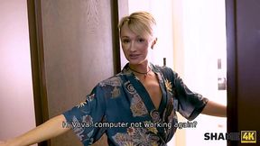 Hot skinny mom can't deny fucking her friend's son