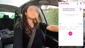 An unknown fan checks my lovense toy and makes me lose control of the car!