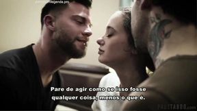 Two guys make their girl friend feel good