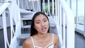 Small tits cutie May Thai hungry for a big cock