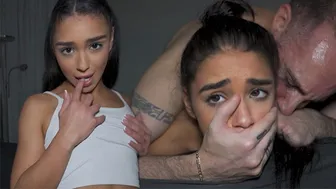 Latina Teen's Rough Threesome Ends With Intense Screaming Orgasm
