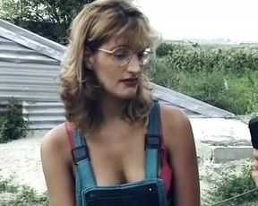 German Farm lady assfucked on the tractor